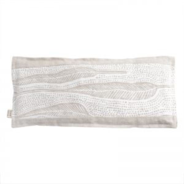 Maya Muse Wheat Heat Bag – Linen & Lavender, Barangaroo Print with white background